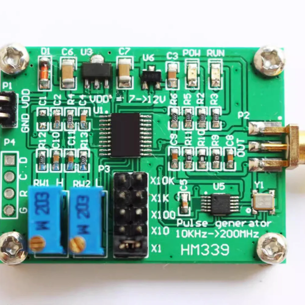 Adjustable Pulse Generator Module Five Crossover Coefficients Potentiometer 4K~220MHz SI5351