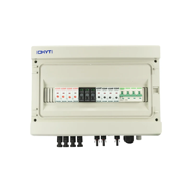 صندوق الموحد بالطاقة الشمسية DC 4 في 1 خارج على نظام الشبكة صندوق الموحد بأربعة أوتار للمضخة الشمسية