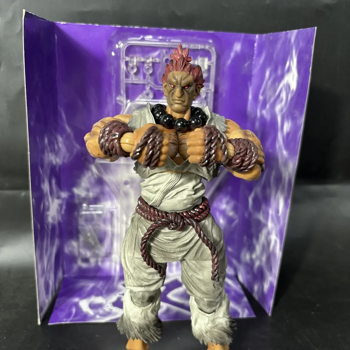 لعبة شخصيات الحركة Play Arts Kai Gouki Akuma ذات اللون المحدود باللون الأبيض Cer Ultra Street Fighter IV: لعبة شخصيات الحركة Final Challengers 1/12 #1