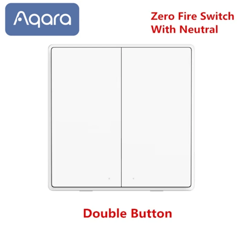 Aqara slimme wandbediening D1, Zigbee-verbinding, afstandsbediening voor lichtschakelaar, knop, 1/2/3-voudige schakelaar, compatibel met Mi Home en HomeKit-app.