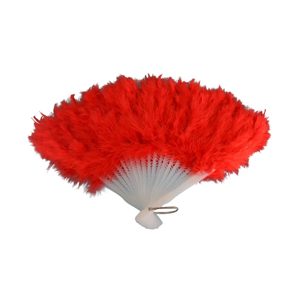 

Folding Handheld Fan Party Supplies Performance Dance Props Cheongsam Accessories Red Safe Durable Smooth Handle Decorative