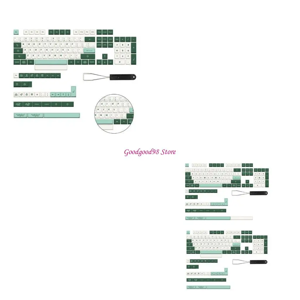 

137 шт. колпачки для ключей в виде ботанического сада PBT XDA Profile DyeSubbed колпачки для переключателей механические для