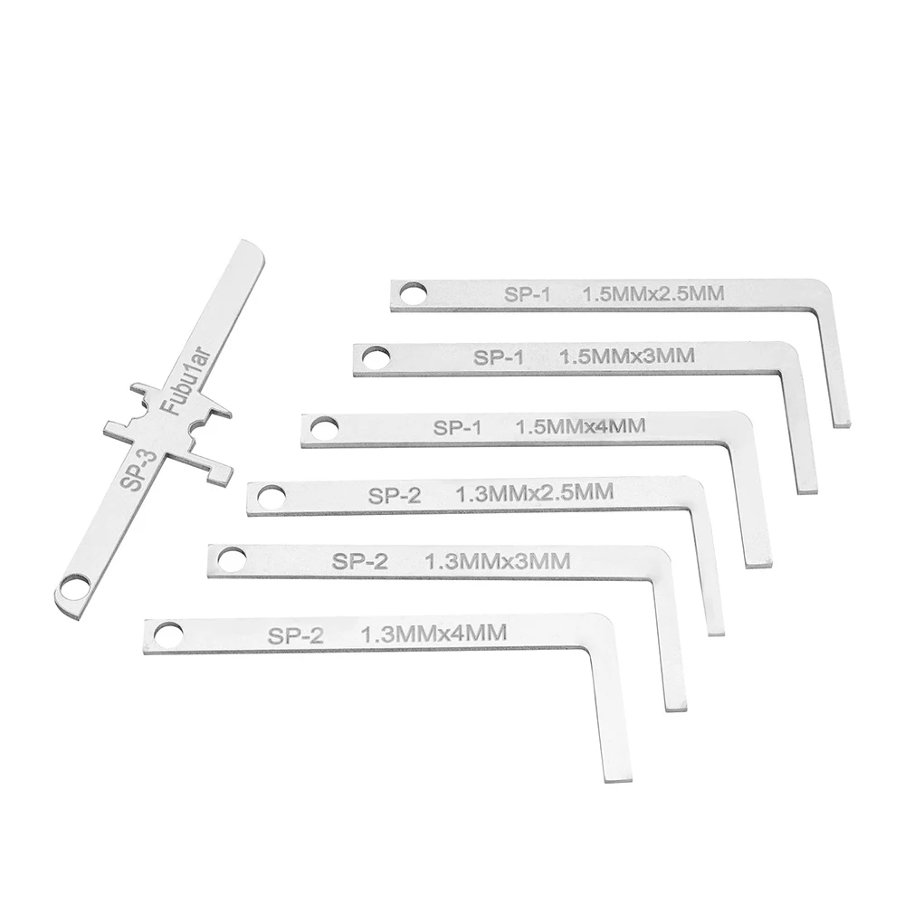 7Piece Precision Tension Wrench Replacement Turning Tool Set For Residential lock oyinders, padlocks,Locksmith Tool Kit