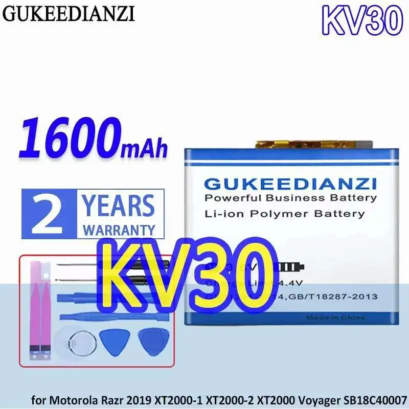 

KV30 для Motorola Moto Razr 2019 XT2000-1 XT2000-2 XT2000 Voyager SB18C40007 аккумулятор мобильного телефона надежная замена 1600 мАч