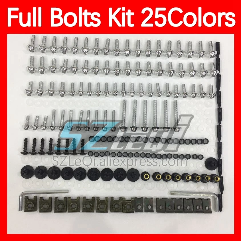 Fairing Bolts Full Screw Kit For SUZUKI SAPC VJ22 RGV-250 RGV250 RGVT250 90 91 92 93 1994 1995 1996 Body Bolt Screws Nuts 268ps