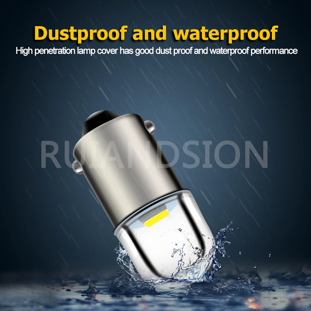 Bombillas de señal de advertencia de luz indicadora de instrumento de lámpara pequeña BA9S T4W, BA9S, H6W, BAY9S, H21W, Base con lente esmerilada 1 SMD 2835 LED 6v