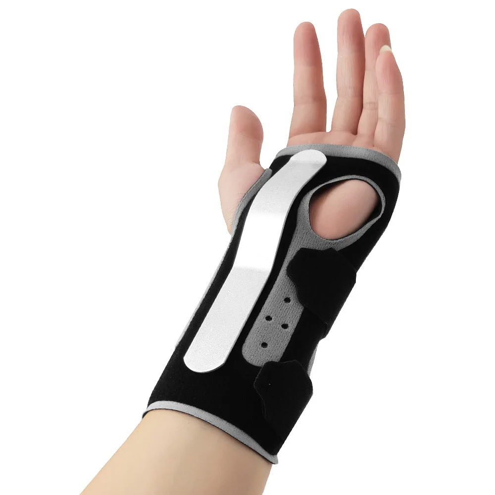 

Wrist Support Brace With Aluminum Strip and Rubber Strip Sports Wrist Thumbs Hands Arthritis Splint Support Protective Guard