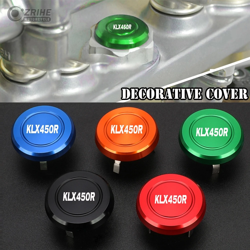 

KLX 450R Motocross Steering Stem Nut Cap Decorative cover Parts For Kawasaki KLX450R 2008-2019 2018 2017 2016 2015 2014 2013