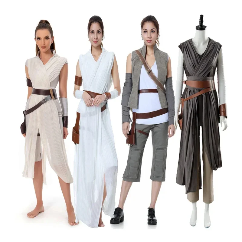 A Star Cosplay 9 The Rise Of Skywalker Rey Cosplay Costume Halloween Costumes Adult Rey Costume Outfit Clothes