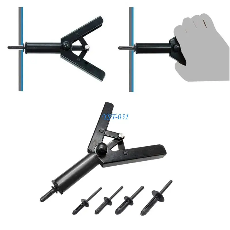 rebitador plástico profissional e15a com 41 componentes, tecnologia montagem rápida, ampla compatibilidade, construção