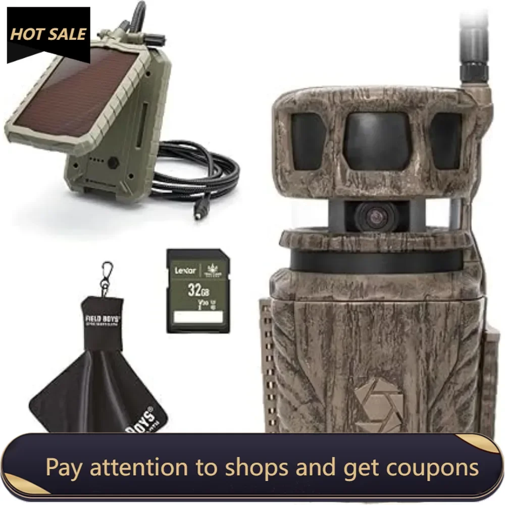 

Revolver 36MP Trail Camera with 1080P HD Video at 30 FPS，0.4 Sec Trigger Speed，360° Panoramic View，Built-in GPS，and Solar Panel