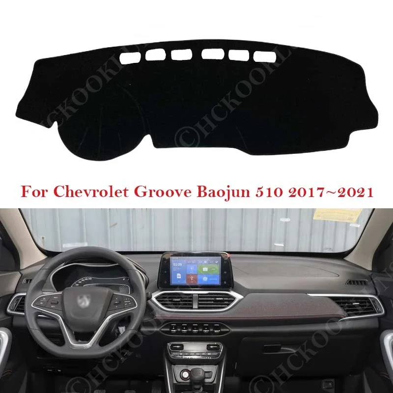 Dashboard Cover Dash Board Mat Carpet Pad for Chevrolet Groove Baojun 510 2017 2018 2019 2020 2021 Shade Cape Blanket Protector