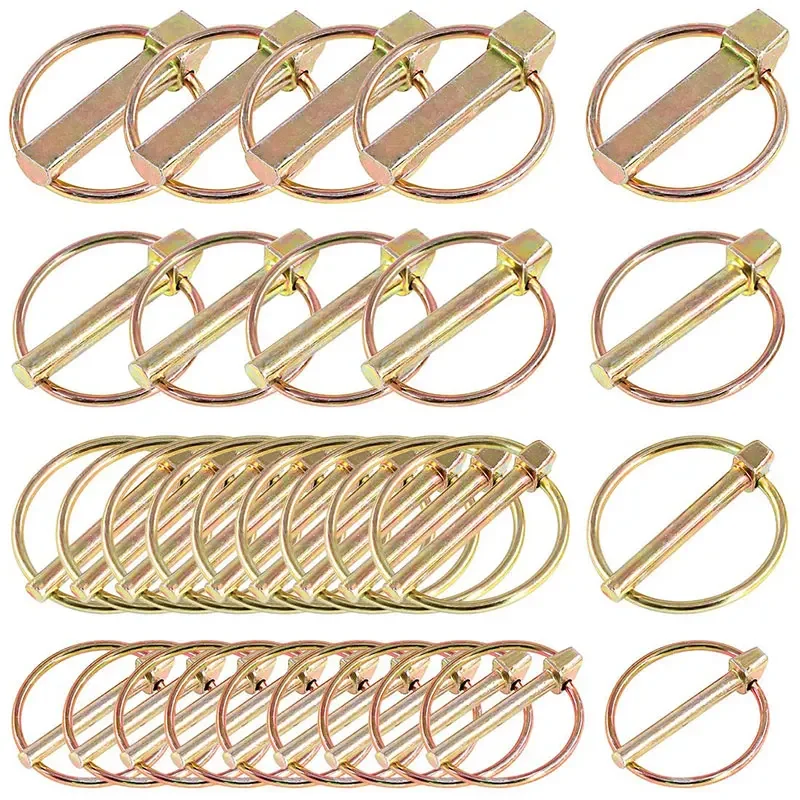 Imagem -05 - Heavy Duty Primavera Aço Circular Anel Pinos Bloqueio Pin Sortimento Kit Tratores Agrícolas Caminhões M4.5m11 50 Pcs
