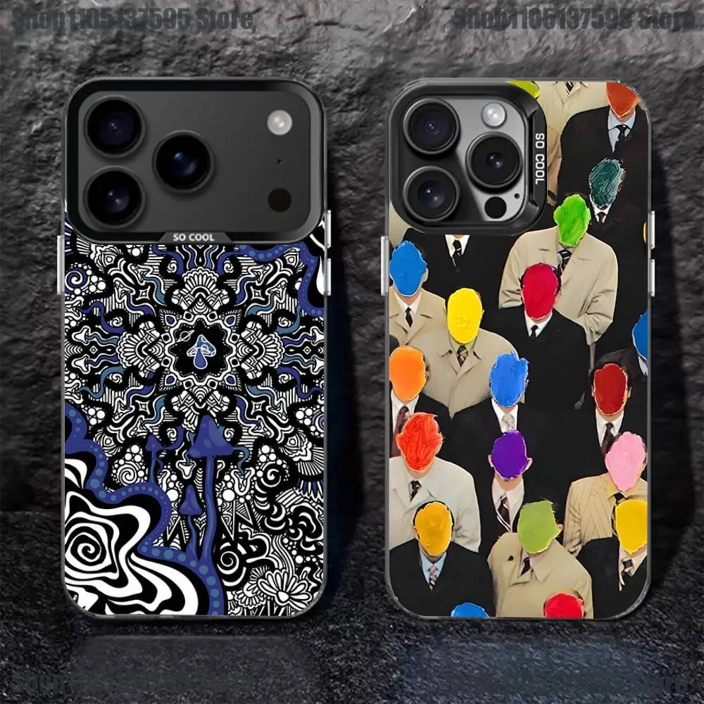 

Graffiti Phone Case For iPhone 17,16,15,14,13,12,11,Pro,XS,Max,Plus,Mini,SE4,E Black Matte Shockproof Cover