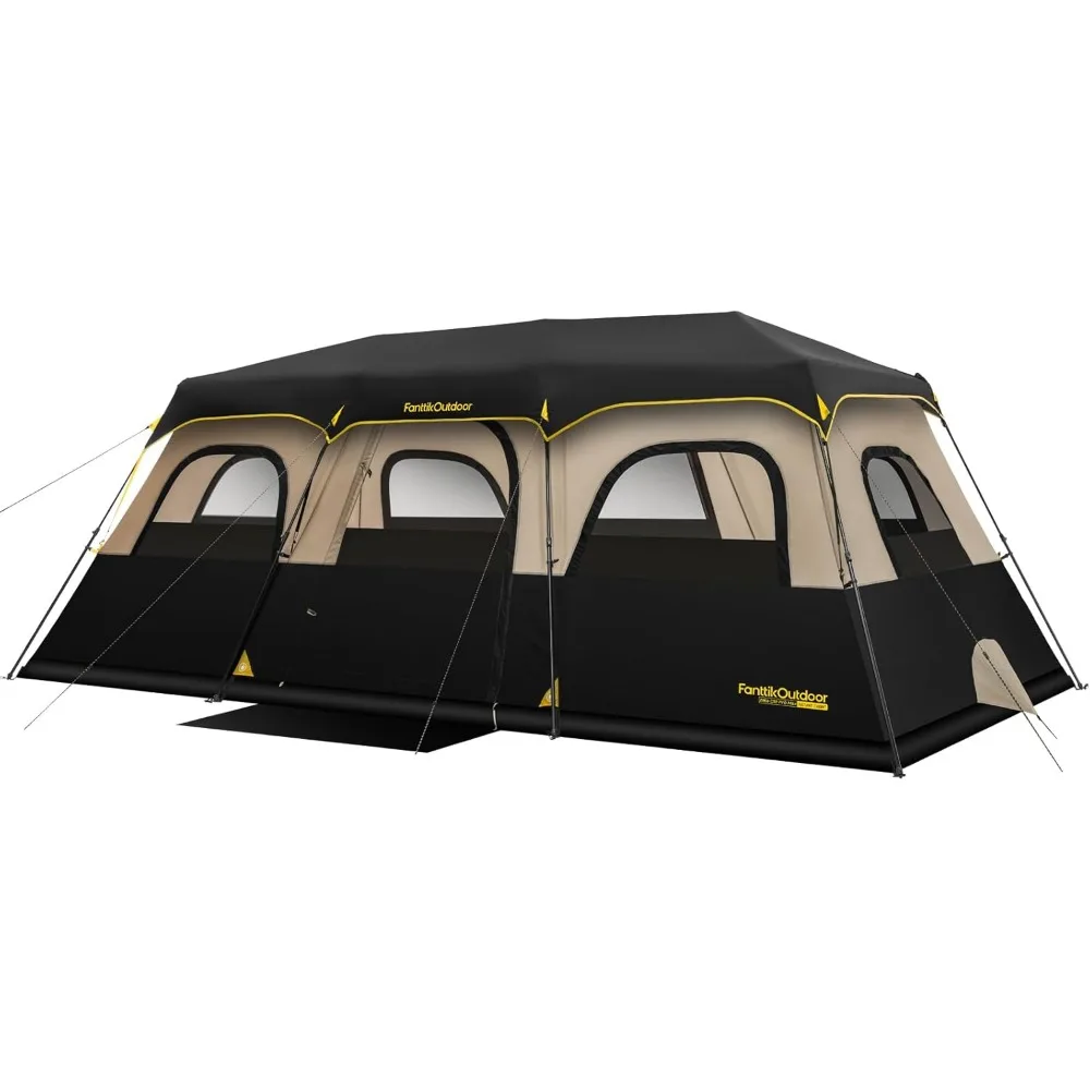 

Instant Setup Cabin Tent for 6 8 10 12 People Waterproof Windproof with Carry Bag Family Camping Hiking Enhanced Ventilation