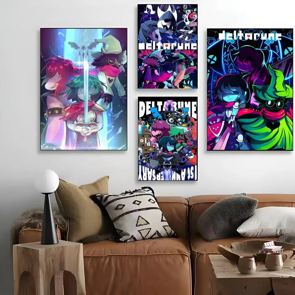 Video Game C-classic Cartoon Deltarune Anime Painting Calligraphy for Art Printing Decoration Painting Cinema Art Poster Home Wa