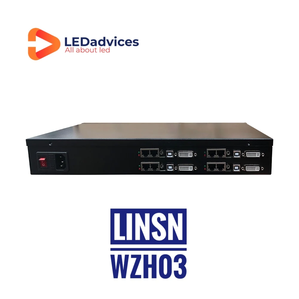 Linsn WZH03 отправка коробка с четырьмя слотами для отправителя WZH01 светодиодный дисплей отправка картой светодиодный экран аксессуары