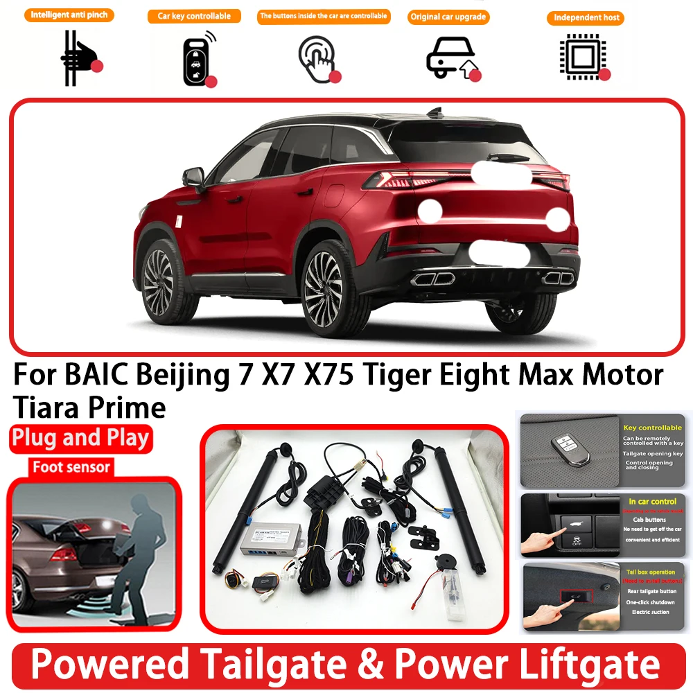 for BAIC Beijing 7 X7 X75 Tiger Eight Max Motor Tiara Prime OEM Auto Powered Tailgate Power Liftgate Rear Trunk Opener System