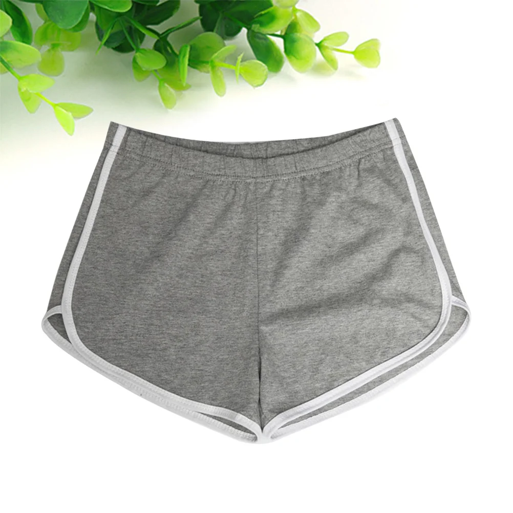 

Cotton Summer Shorts Pajama Pants Quick-Drying Breathable Elastic Waistband Anti-Lighting Design for Gym Sports Grey