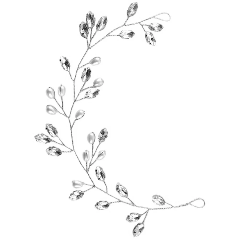 ديكور حجر الراين اللؤلؤ الشعر الكرمة للنساء الزفاف تصفيفة الشعر التبعي أنيقة رشيقة نظرة محسن لامعة