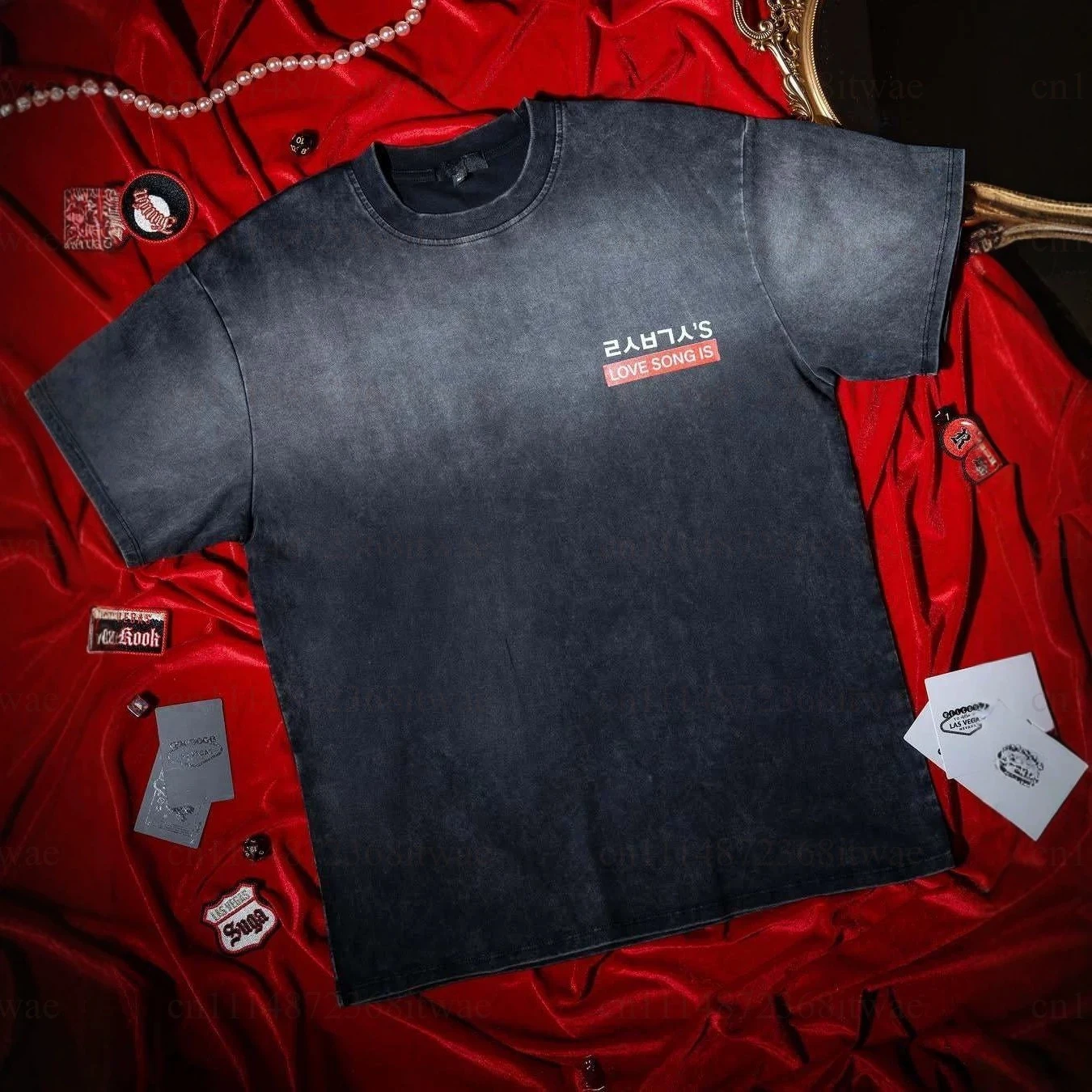 ARIRANG 2026 Casual Streetwear Men Short Sleeve Tee Retro Figure Print Oversized Loose Washed Big Size T‑Shirt Tops