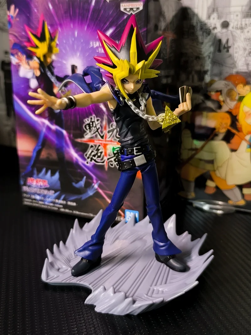 In Stock Bandai Banpresto Yu-Gi-Oh!Duel Links Yugi Muto Anime Peripherals Statue Model Toy