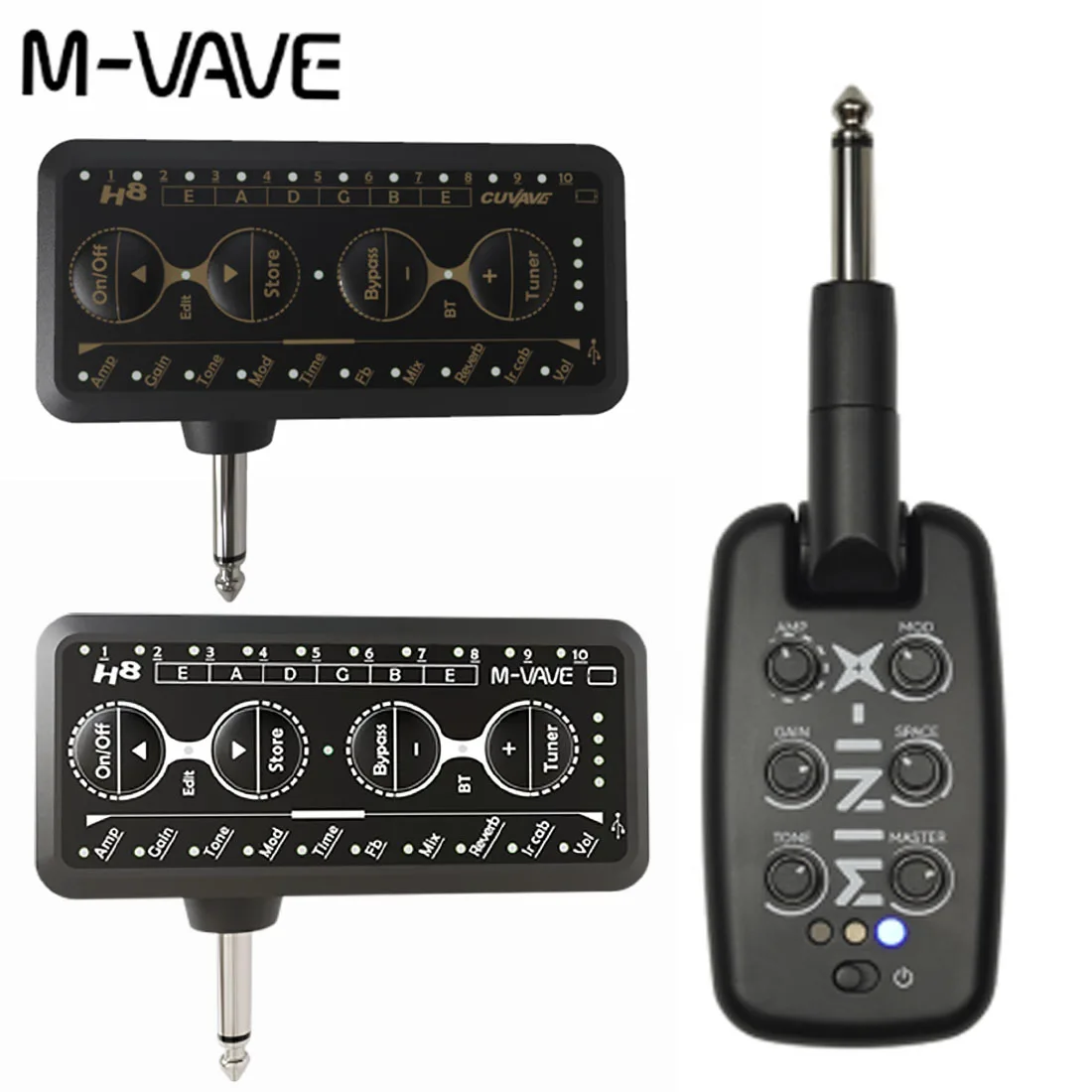 

M-VAVE MINI-X Guitar Ear Amplifier CUVAVE H8 Electric Guitar Effect Wireless Professional and Convenient Ear Amplifier