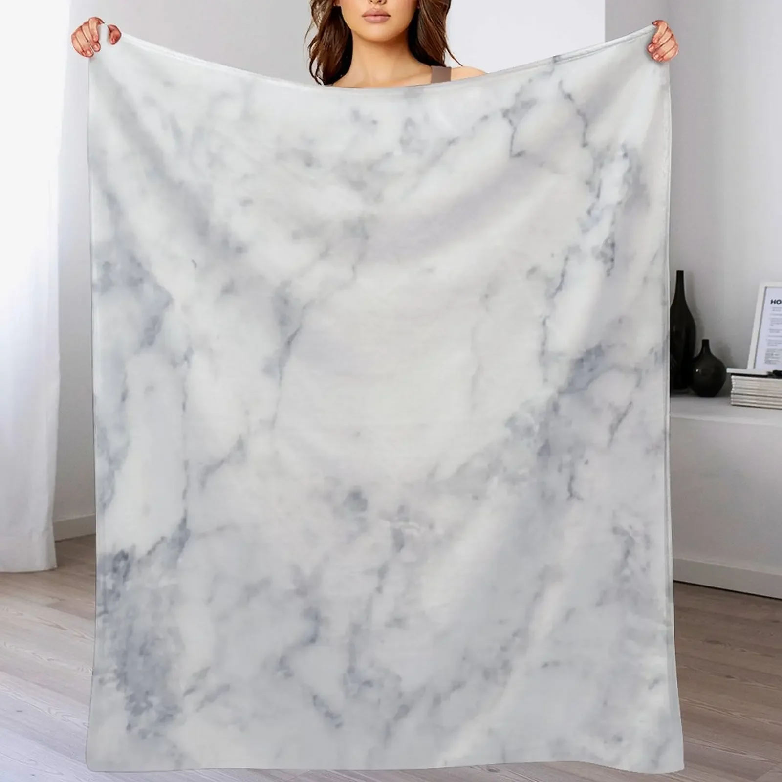 

New White Marble Throw Blanket Soft Beds valentine gift ideas Thermals For Travel Tourist Blankets