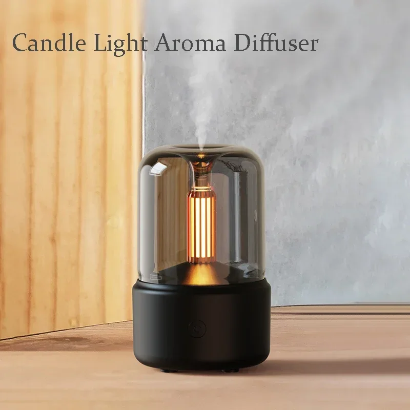 

Candlelight Aroma Diffuser Home Large Fog Volume USB Humidifier High Value Ultrasonic Aroma Diffuser Diffuser Essential Oils