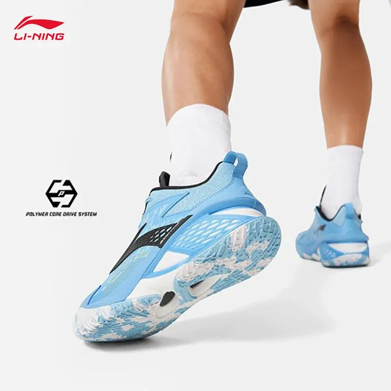 أحذية كرة السلة الاحترافية للرجال من LI-NING POWER XI، أحذية رياضية ببطانة يمكن ارتداؤها، أحذية رياضية للمباراة ABAU055