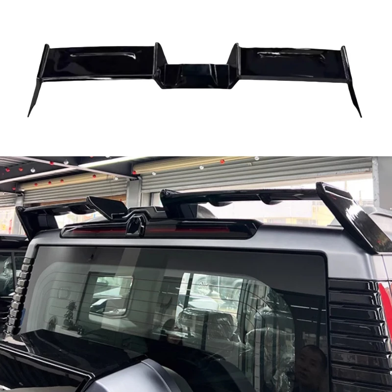 Car Black Warrior Tail Wing Fit for JETOUR Traveler T2 2024 High Quality Modified Car Roof Fixed Wing Spoiler Easy Installation