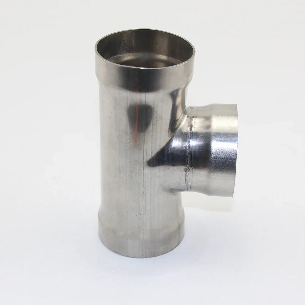 304 stainless steel equal diameter tee welded pipe is resistant to high pressure corrosion