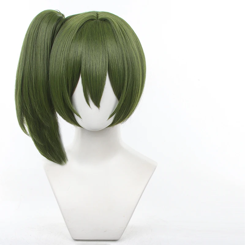 

Frieren: Beyond Journey's End Ubel Laufen Cosplay Wig Removable Ponytail Green Cosplay Synthetic Hair with Free Wig Cap