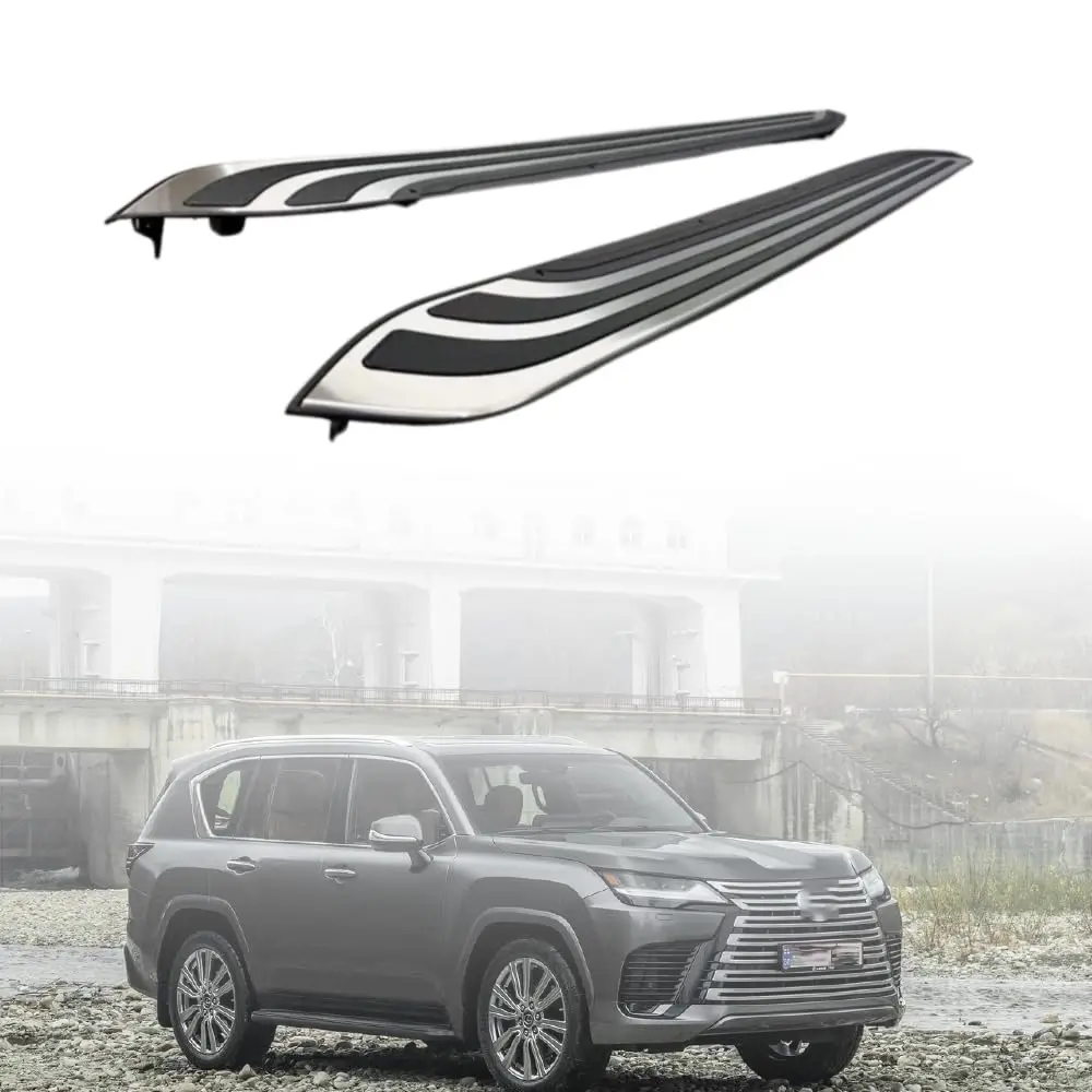

FTAPACCE 2PCS Side Steps Running Boards Nerf Bars Side Pedal Protector Fits for Lexus LX600 2022 2023