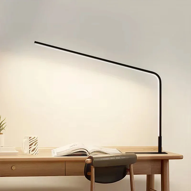 LED Desk Lamp Modern Dimming Lighting Bedroom Headboard Study Living Room Home Indoor Long Strip Shaped Reading Minimalist Light