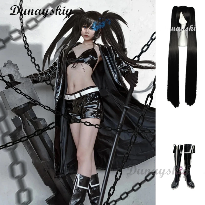 

Black Rock Shooter Косплей Аниме Black Rock Shooter Женский Косплей Черный Рок Шутер Костюм Косплей Униформа