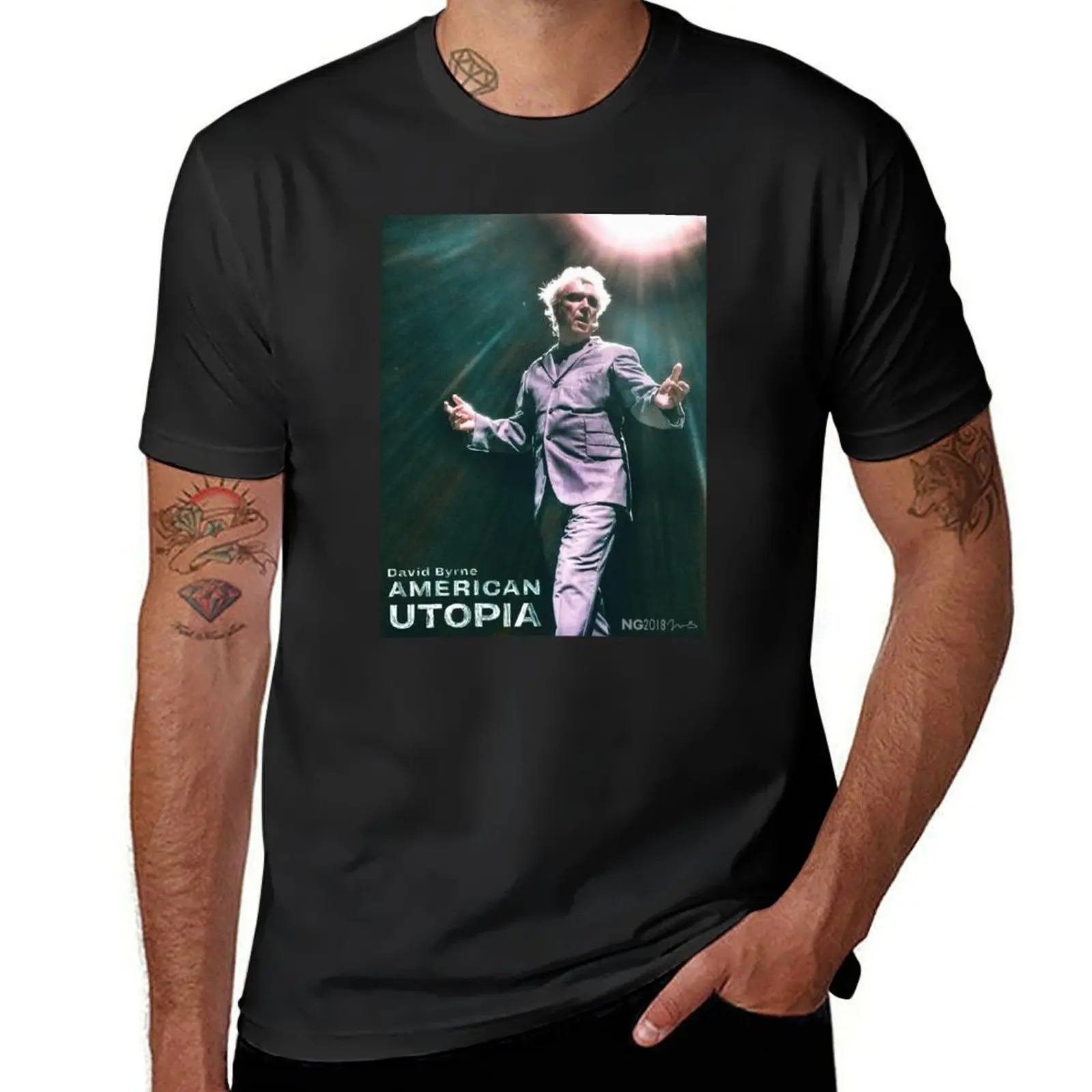 David Byrne - American Utopia Tour T-Shirt Blouse plain summer tops mens t shirt graphic