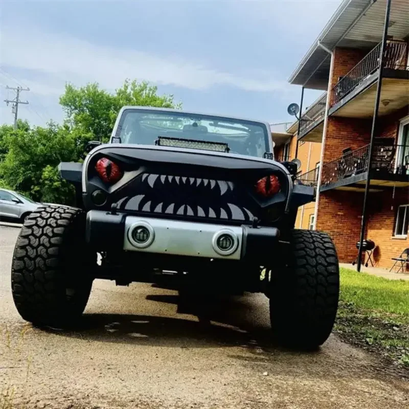 Beast Eyes Headlight Decals(1 PAIR) Eye of the Beast Car Sticker 3D Stereo Headlight Stickers Bumper Decoration