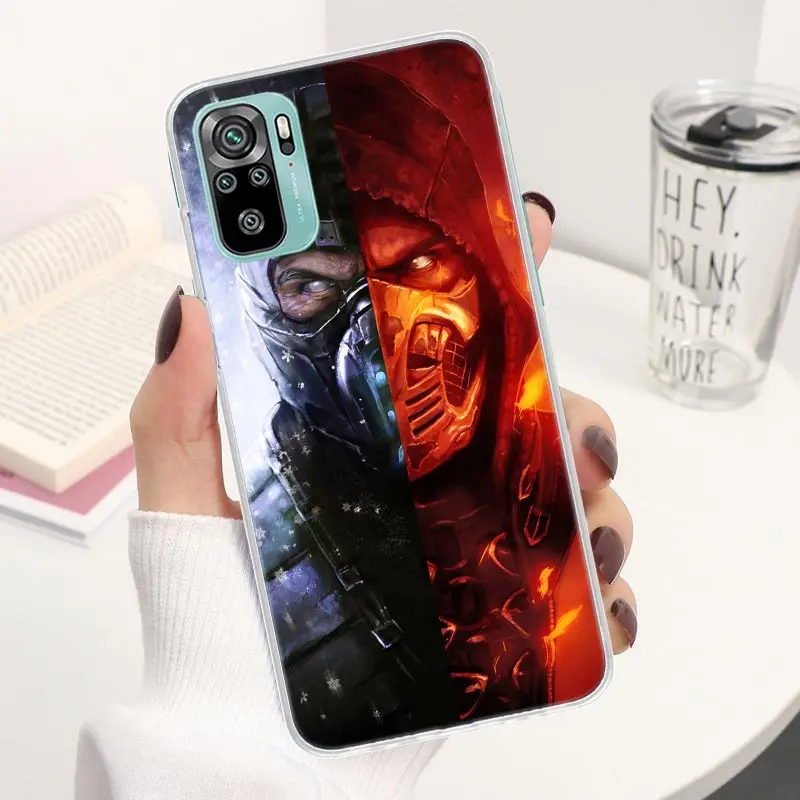 Mortal Kombat Coque Phone Case For Xiaomi Redmi Note 13 12S 12 11S 11T 11E Pro Plus 11 10 10S 9 9S 8 8T 5G Cover Note 13 12S 12 