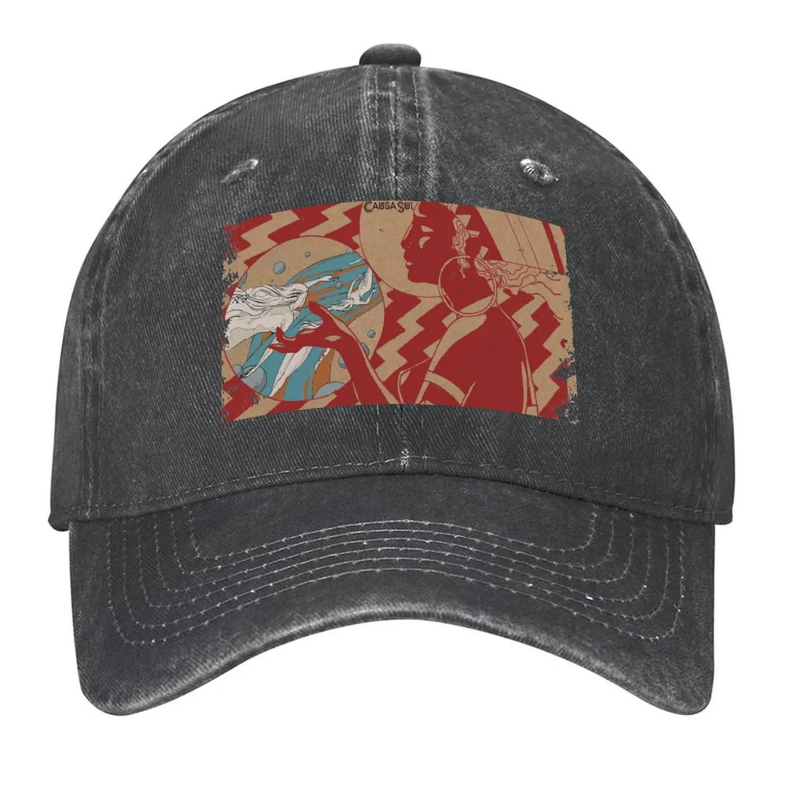 

Causa Sui Stoner Rock Artwork Mash Up T-shirt classique Baseball Cap western Hat Hat men Cosplay Hats Woman Men's