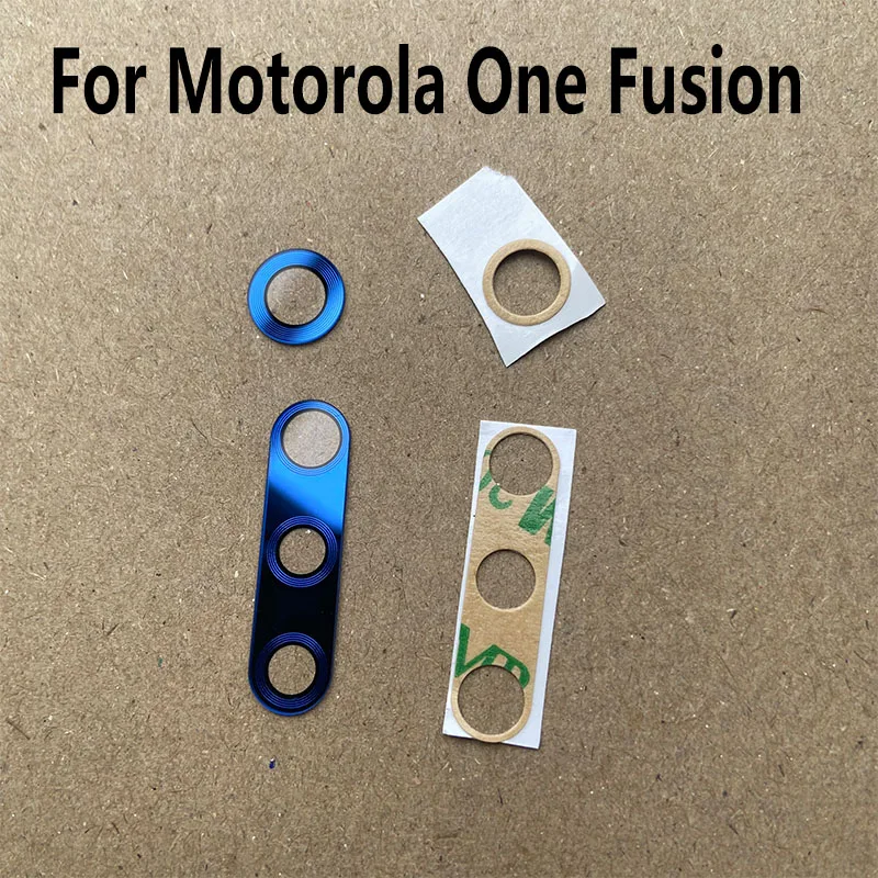 Back Camera Lens Glass For Motorola One Fusion Rear Camera Lens With Glue Adhesive Replacement XT2073-2