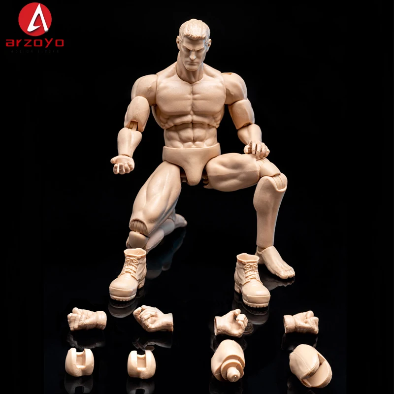 Na stanie GWToys G001 1/12 Skala Męski Elastyczny Mięśniaty Super Mocny Bezszwowy Ciało 16cm Żołnierz Pasuje do 6-calowych Figur Akcji Model Lalki