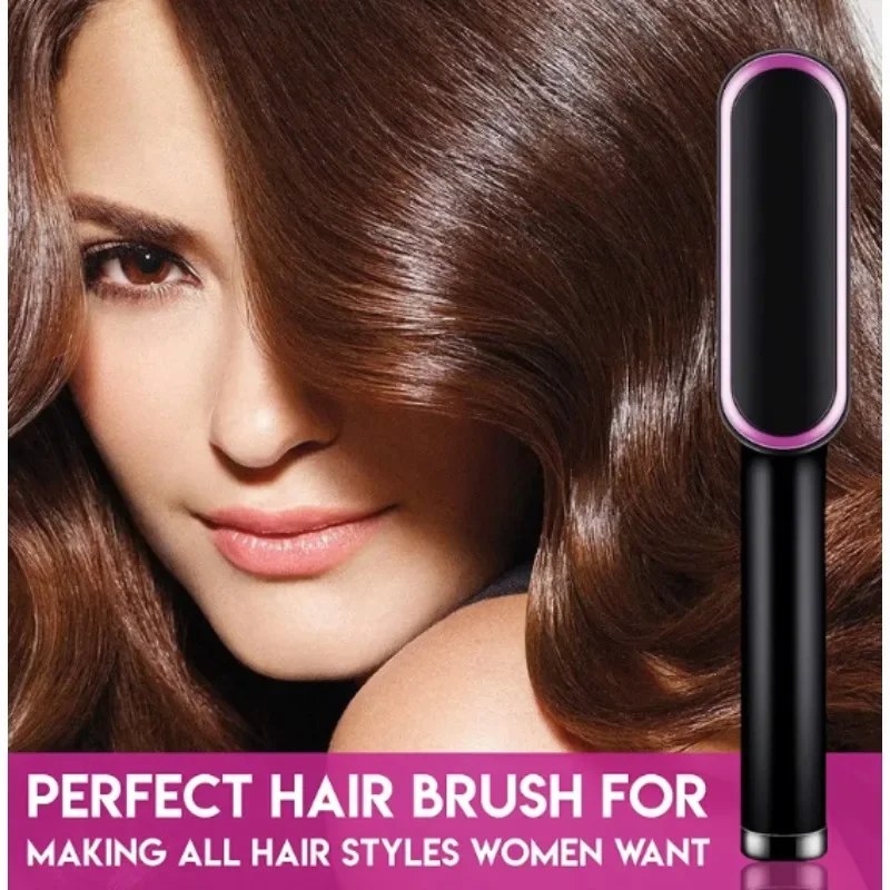 

Mini Hair Straightener Hot Comb Trending Customized Hair Styling Tool Hair Brush Straightener Comb