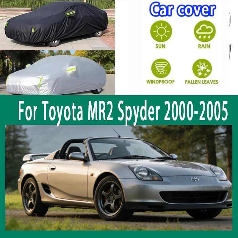 Para Toyota MR2 Spyder 2000-2005 cubierta de coche para exteriores para todo tipo de clima impermeable nieve sol protección Exterior a prueba de polvo tela Oxford