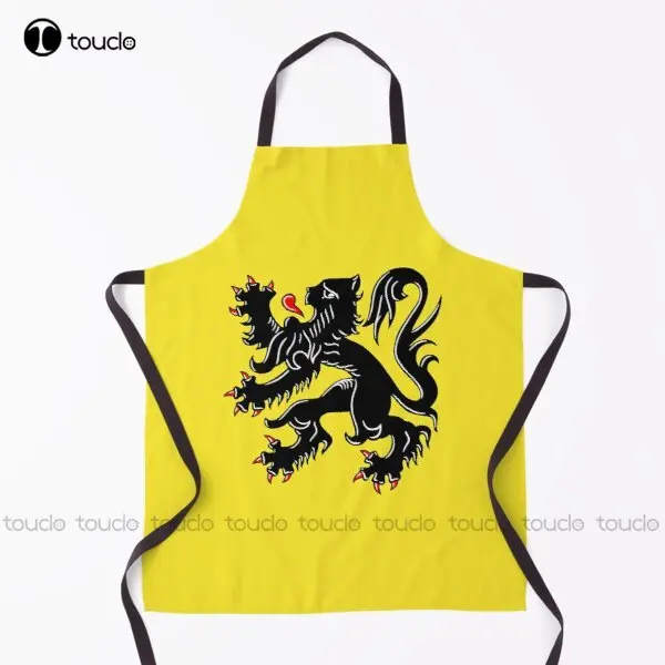 Flag Of Flanders Flemish Flag Flag Blegium Lion Apron Apron  For Women Men Unisex Adult Household Cleaning Apron New