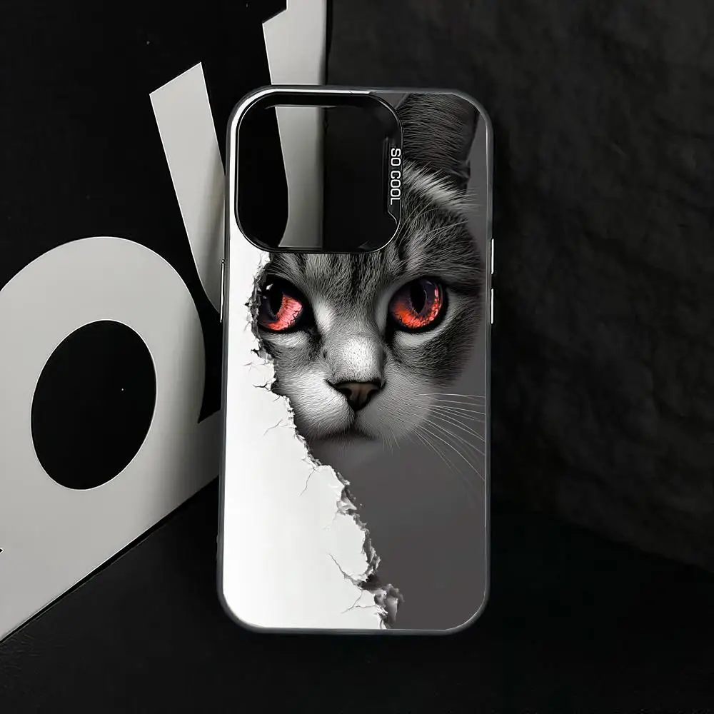 

Creative Cat case for iPhone17 16 15 14 13 12 11 Pro/ Max/Plus shock-proof rear cover anti-fingerprint
