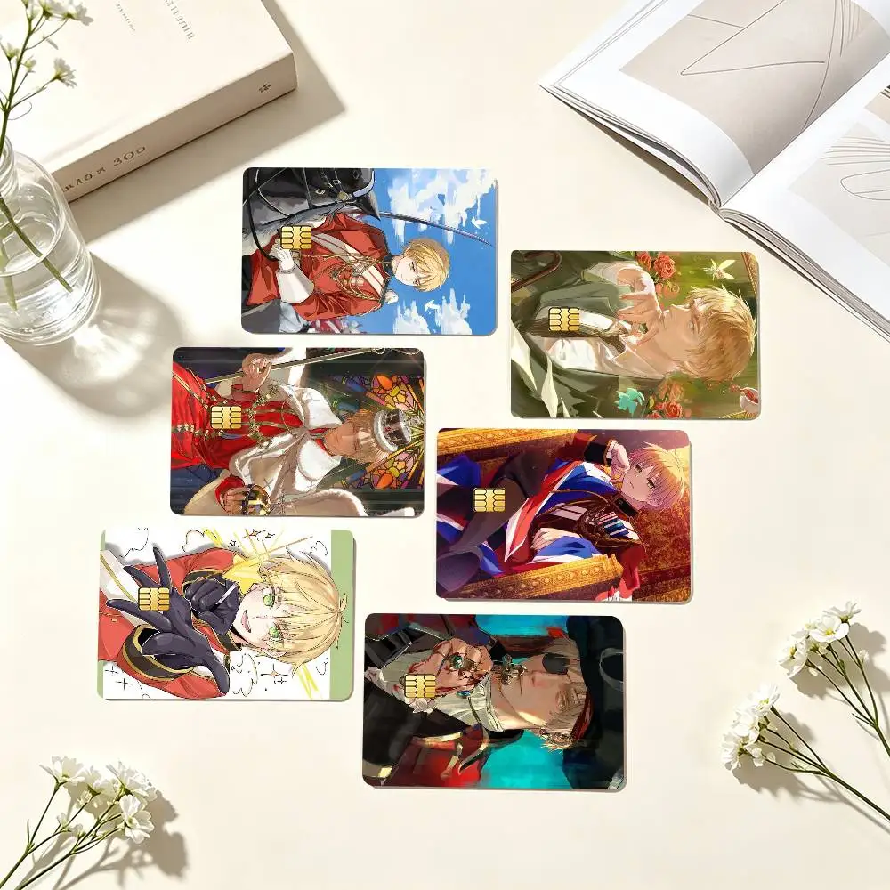 H-Hetalia Axis Powers England Anime  Credit Card HD Stickers Small Chip Waterproof Sticker Game Card Decal Gift