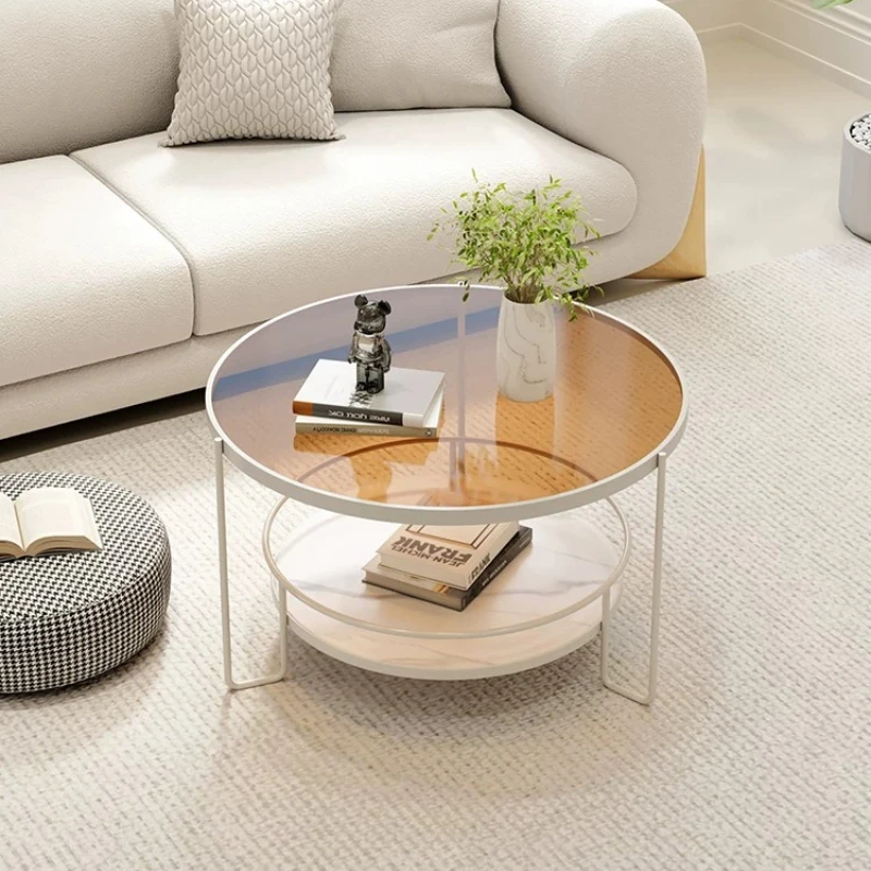 Luxury Easthetic Salon Coffee Table Glass Minimalist Occasional Patio Coffee Table Nordic Commercial Mesas De Jantar Furniture view 4