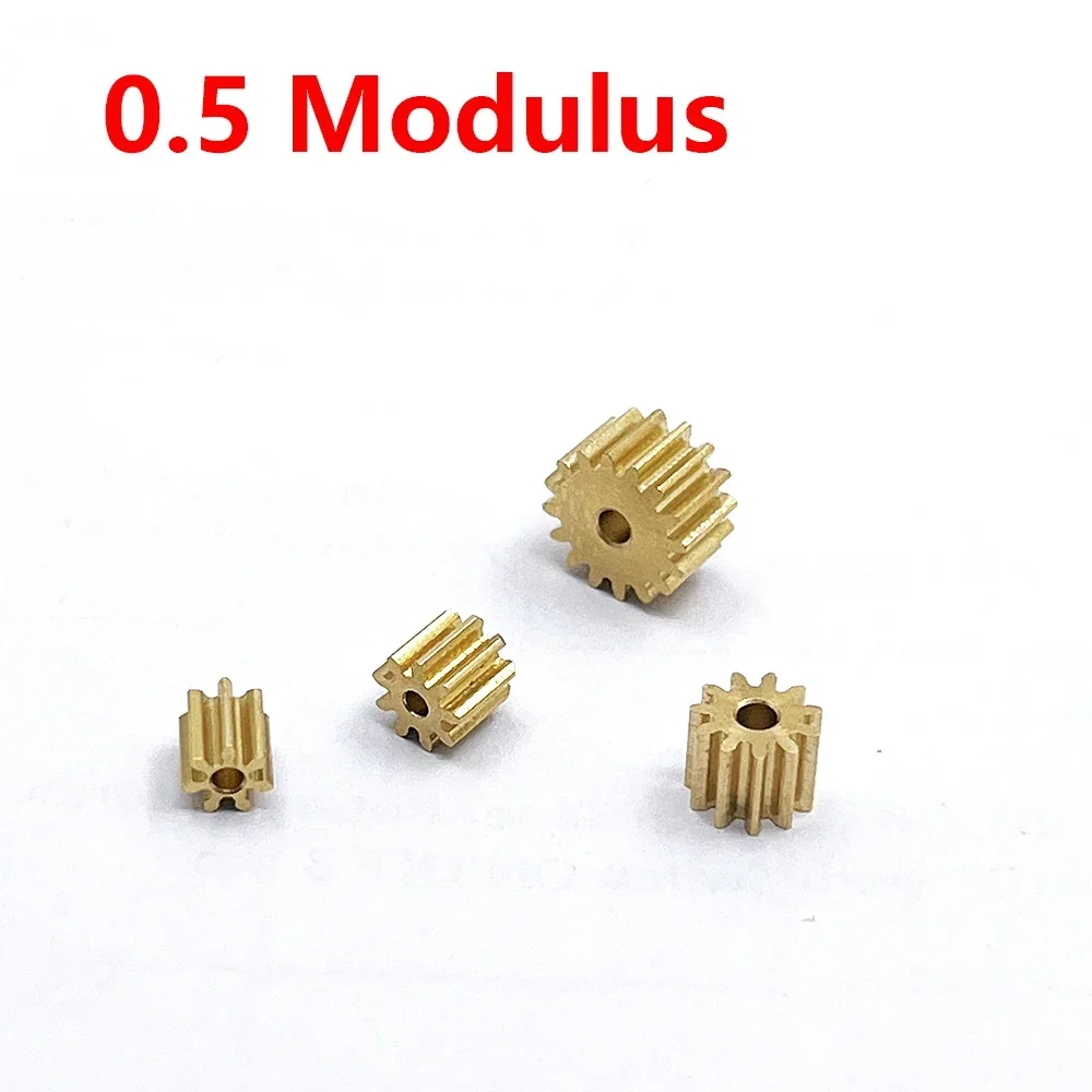 1pc 0.5 Modulus  10T 11T 12T 14T 15T 16T Teeth 2.98mm Hole Metal Copper Gear For Spindle transmission gear Fit 3mm Shaft