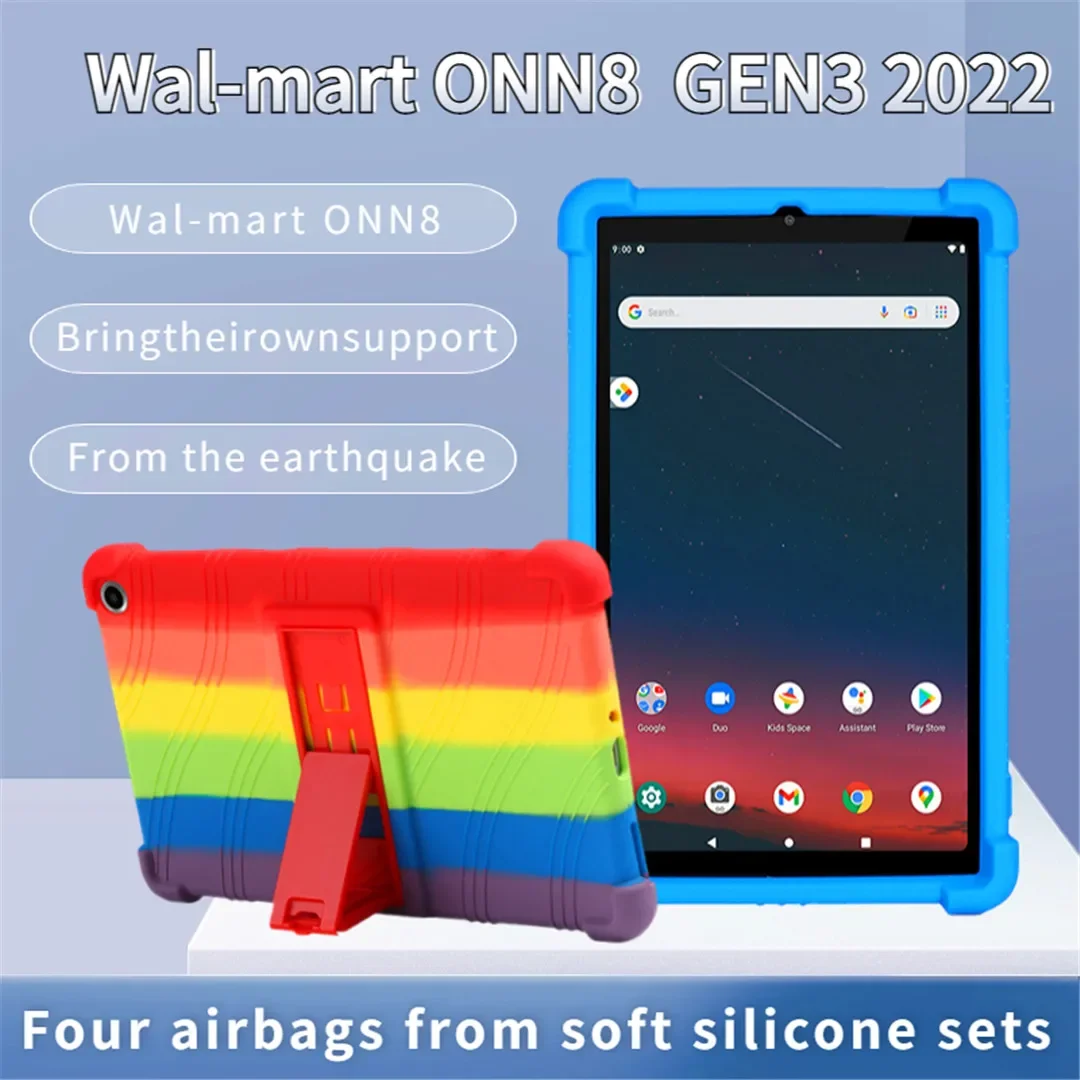 

Для планшета Walmart Onn 8, Sarung Tablet Gen 3 Модель: 100071483, Walmart Onn 8 Inci 2022, Cangkang Pelindung Silikon